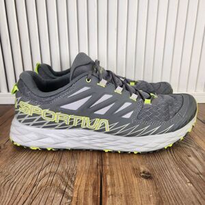La Sportiva Lycan Mens Size 10.5 Gray Green Trail Running Hiking Sneakers Shoes